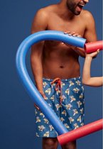 Woody zwemshort jongens/heren - blauw - zeemeeuw all-over print - 211-1-ZWW-W/953 - maat S