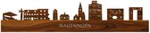 Skyline Wageningen Palissander hout - 120 cm - Woondecoratie design - Wanddecoratie met LED verlichting