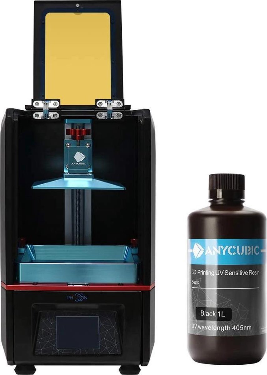 Anycubic - Imprimante 3D SLA - Résine UV - 0, 5 litres - translucide /  transparent