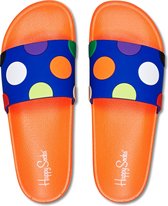 Happy Socks Pool Slider Big Dot Slippers - Oranje - Maat - 36/37