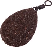 Ultimate Camo Lead flat pear swivel 120 gr/4.2oz GRAVEL 10pcs | Wartellood