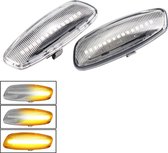 LED Dynamic Zijknipperlichten voor Citroen C3 C4 C5 DS3 DS4 / Wit - Transparant