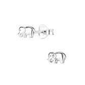 Joy|S - Zilveren petit olifant oorbellen 6 x 4 mm