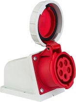 Mete - CEE female 5 polig 6H 16A IP67 - waterdicht - kracht wandcontactdoos  380-415VAC