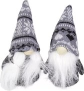 Kerstkabouters | set met mannelijk en vrouwelijk kabouter | 8 cm hoog