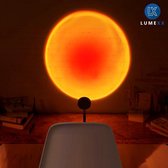 LUMEXX Sunset Lamp - Sunset Red - Zonsondergang Lamp - Sfeerlamp - Sterren Projector - Zwart