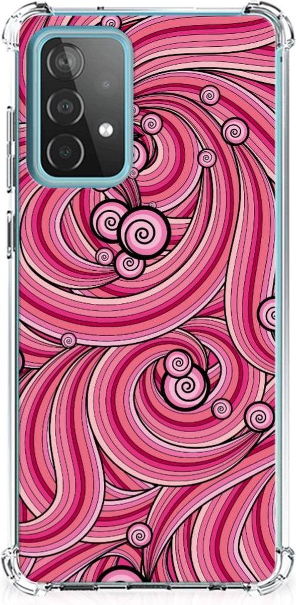 Samsung Galaxy A52 4G/5G Back Cover Swirl Pink