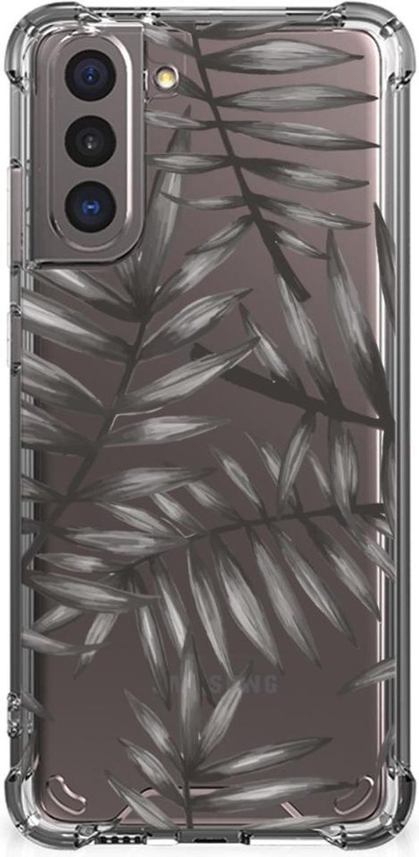 Samsung Galaxy S21 Case Leaves Grey
