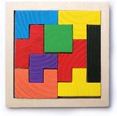 Tetris Blokken Tangram - Vormen Puzzel - Houten Speelgoed Tetris Spel - Educatief Puzzel voor Ruimtelijk Inzicht