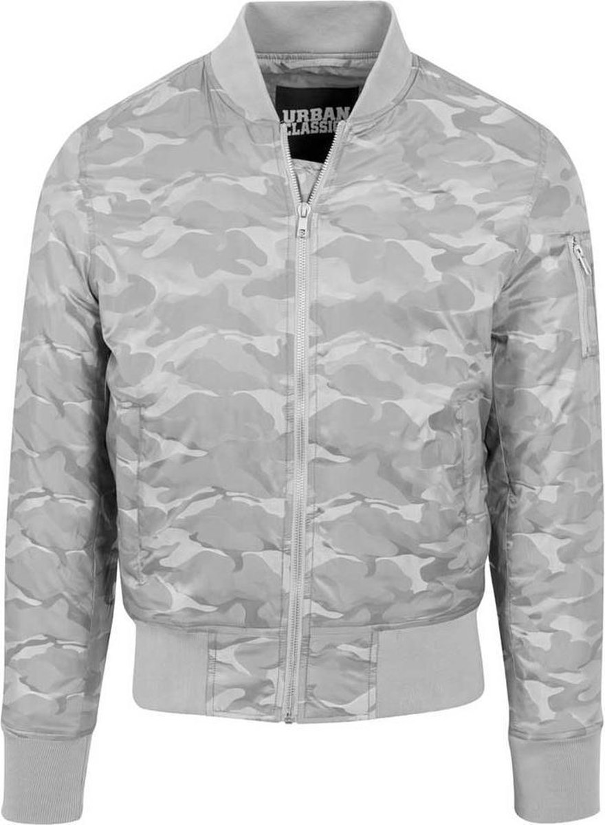 Urban Classics Bomber jacket -L- Tonal Camo Grijs