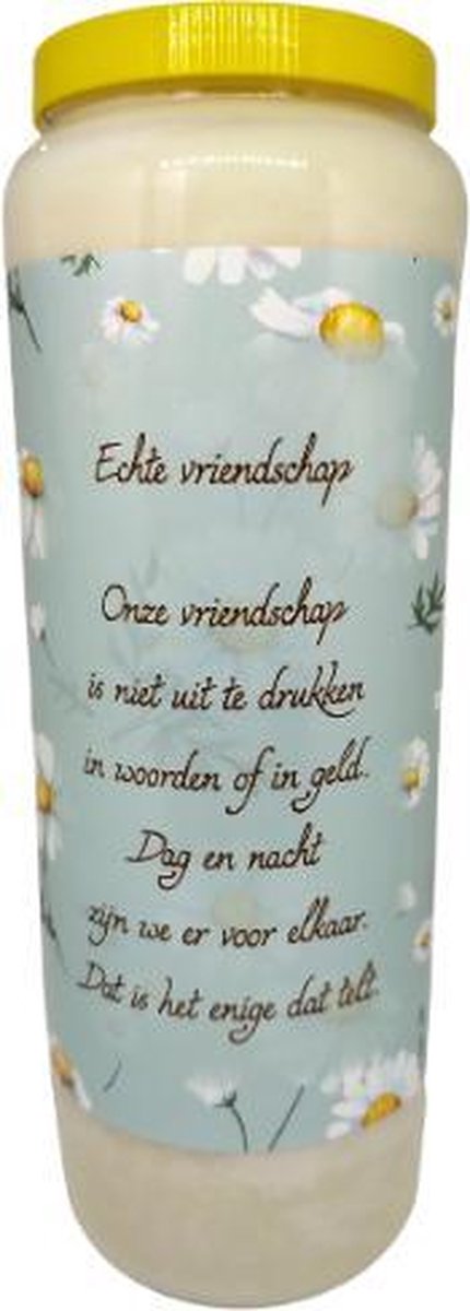 noveenkaars Echte Vriendschap - Noveenkaars - 9 dagen brander (20 stuks) Kleurloos