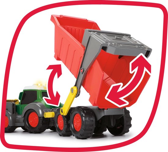 Dickie Toys ABC Fendti Farm Trailer 65 cm  -Licht & Geluid - Speelgoedvoertuig — afbeelding 3