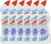 Harpic Toiletreiniger - Stralend Wit met Bleek - 6 x 750 ml - Voordeelverpakking