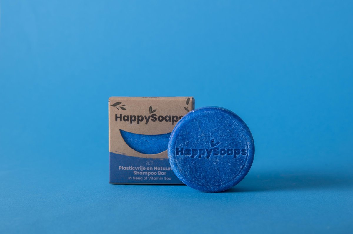 The Happy Soaps - Shampoo Bar - In Need of Vitamine Sea - 70 gram - dagelijks gebruik - normaal haar - alle haartypen