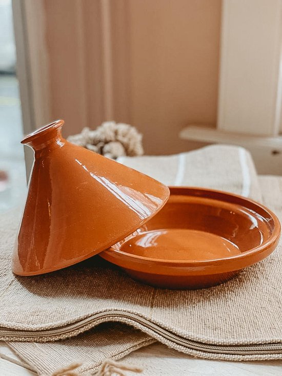 Kook Tajine voor Inductie, Gas, Oven Basic Terracotta M Souk Breda
