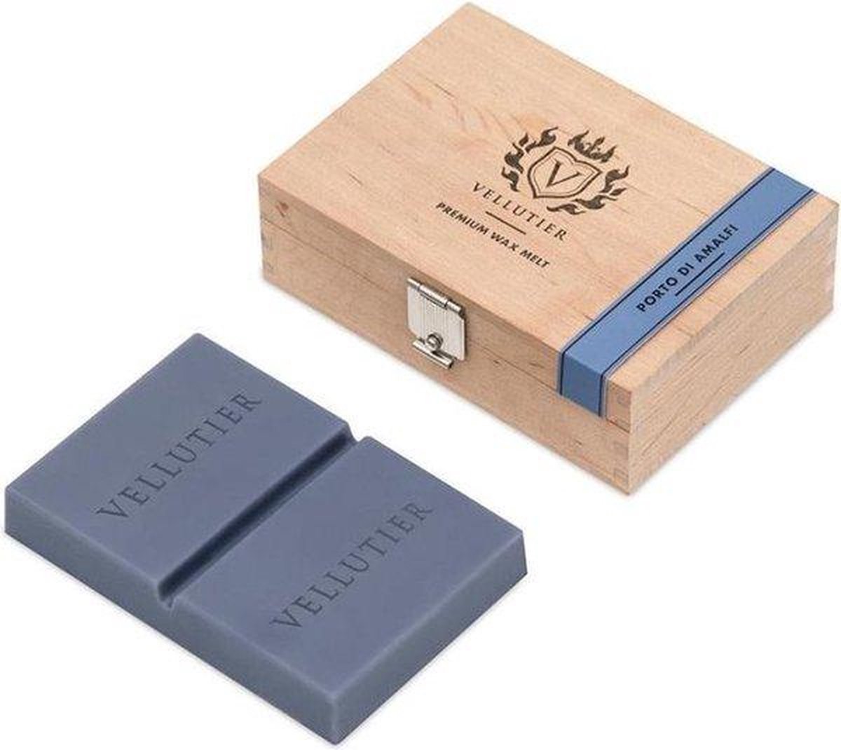 Vellutier Porto di Amalfi - wax melt - 16 branduren - houten kistje