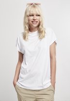 Urban Classics Dames Tshirt -XS- Oversized Cut On Sleeve Viscose Wit