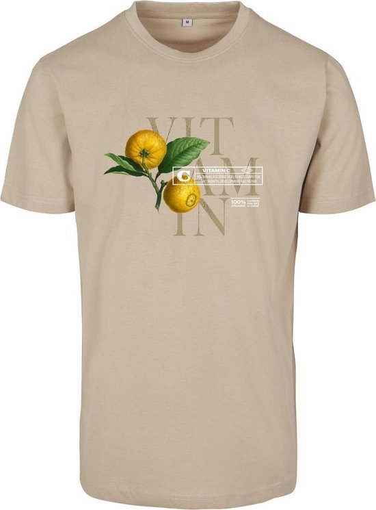 Mister Tee - Vitamin C Dames T-shirt - S - Creme