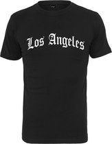 Mister Tee Heren Tshirt -XS- Los Angeles Wording Zwart