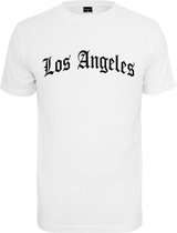 Mister Tee - Los Angeles Wording Heren T-shirt - S - Wit