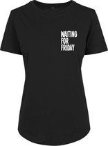 Mister Tee Dames Tshirt -XS- Waiting For Friday Fit Zwart