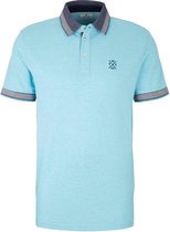 Tom Tailor Korte mouw Polo shirt - 1026015 Aqua (Maat: XL)