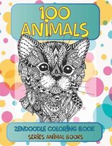 Zendoodle Coloring Book Series Animal Books - 100 Animals