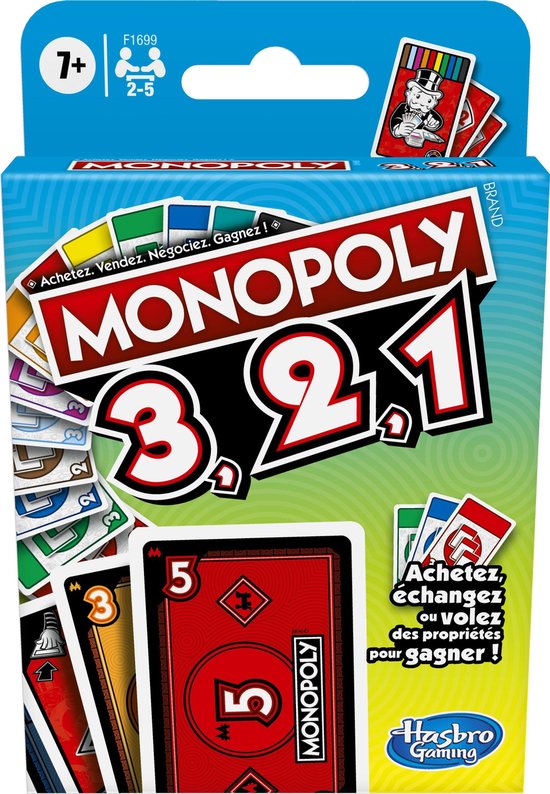 Monopoly 3, 2, 1 - Franstalig Kaartspel | Games bol.com