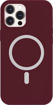 Hoes geschikt voor iPhone 12 / 12 Pro / Apple magnetische Ring & oplaadfunctie - TPU Back Cover - Wine Red