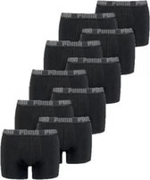 Puma Basic Boxershort 10-Pack Black/Black - Puma Onderbroek Heren - Multipack - Maat M