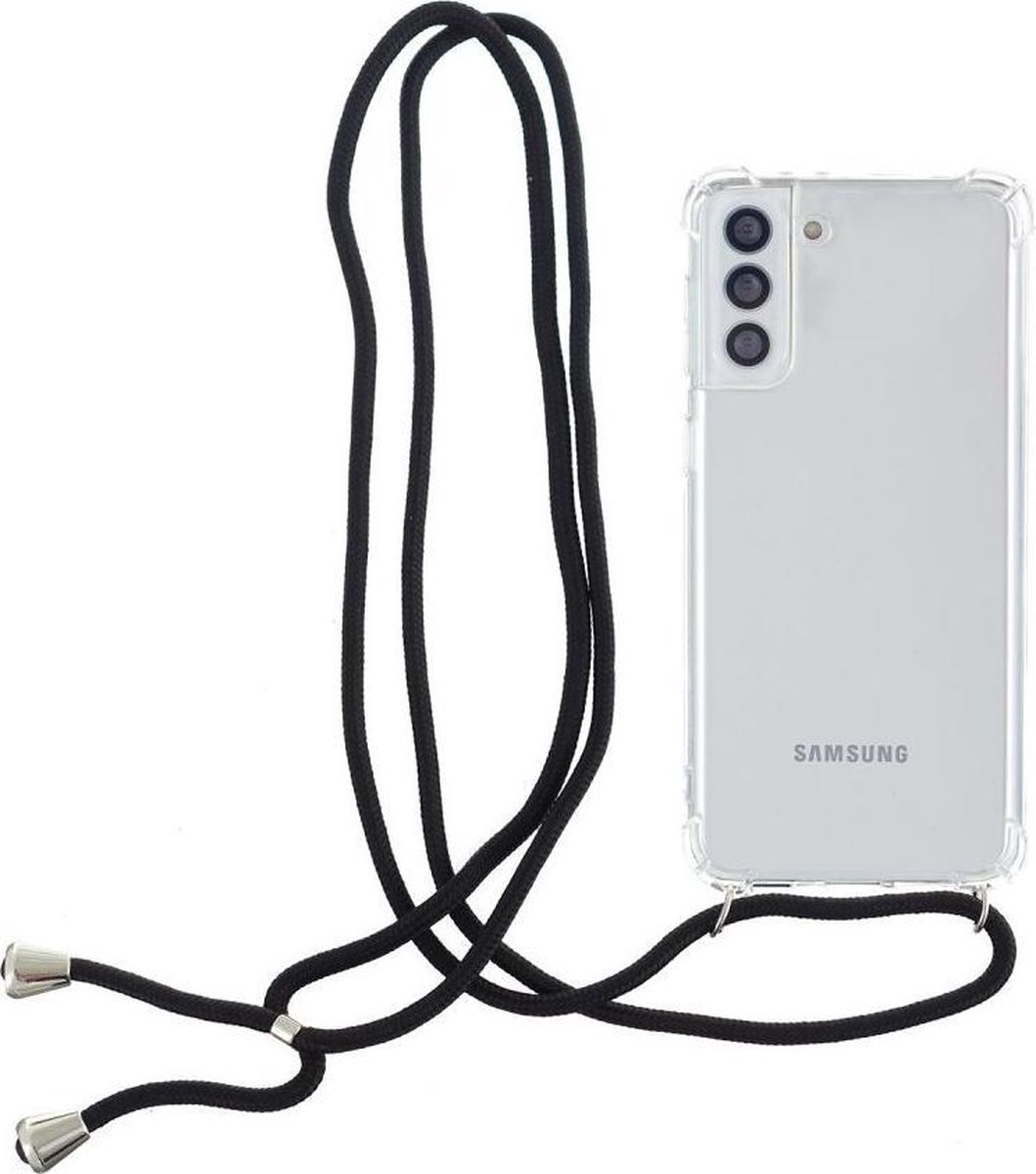 Hoesje met Koord Shockproof TPU Transparant Geschikt voor Samsung Galaxy S21 Plus