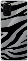 Samsung Galaxy S20 Plus - Smart cover - Zwart - ZebraPrint