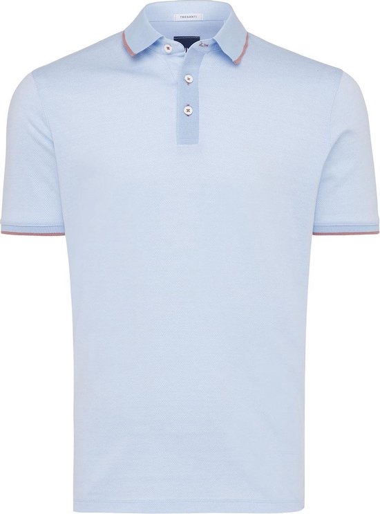 Tresanti polo detailed blauw KM