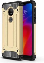 Magic Armor TPU + PC Combinatie Case voor Motorola Moto G7 Power (Goud)