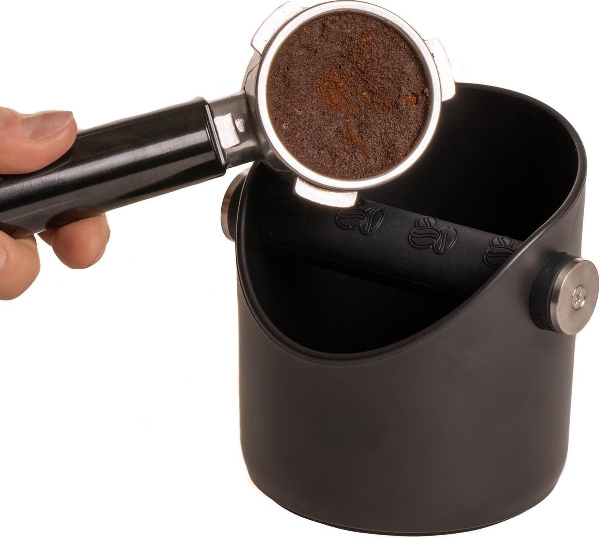 Jay Hill Uitklopbak Koffie Espresso Zwart RVS - Jay Hill