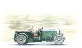 Giovanni Casander - Art print - Bentley Tim Birkin - oldtimer - klassieke auto