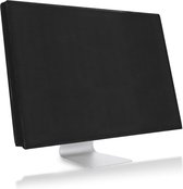 kwmobile hoes geschikt voor 27-28" Monitor - Beschermhoes voor PC-monitor in zwart - Beeldscherm cover