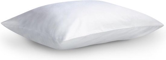 Cillows Kussensloop met Rits - Katoensatijn - 40x80 cm - Wit