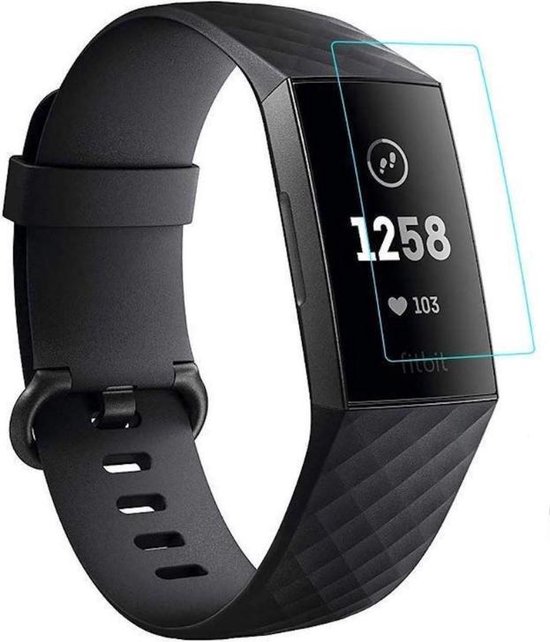 Strap-it Fitbit Charge 4 screen protector plastic