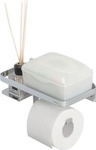 Tiger Caddy - Porte-rouleau papier toilette avec étagère - Chrome