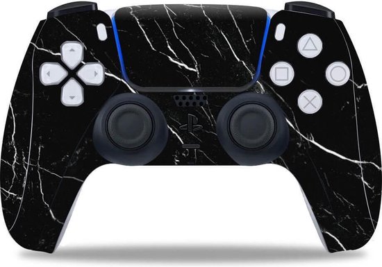 Zwart Marmer - controller skin - Sticker geschikt voor de PS5