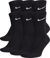 Nike Everyday Cushion Crew  Sokken - Maat 34-38 - Unisex - zwart/wit