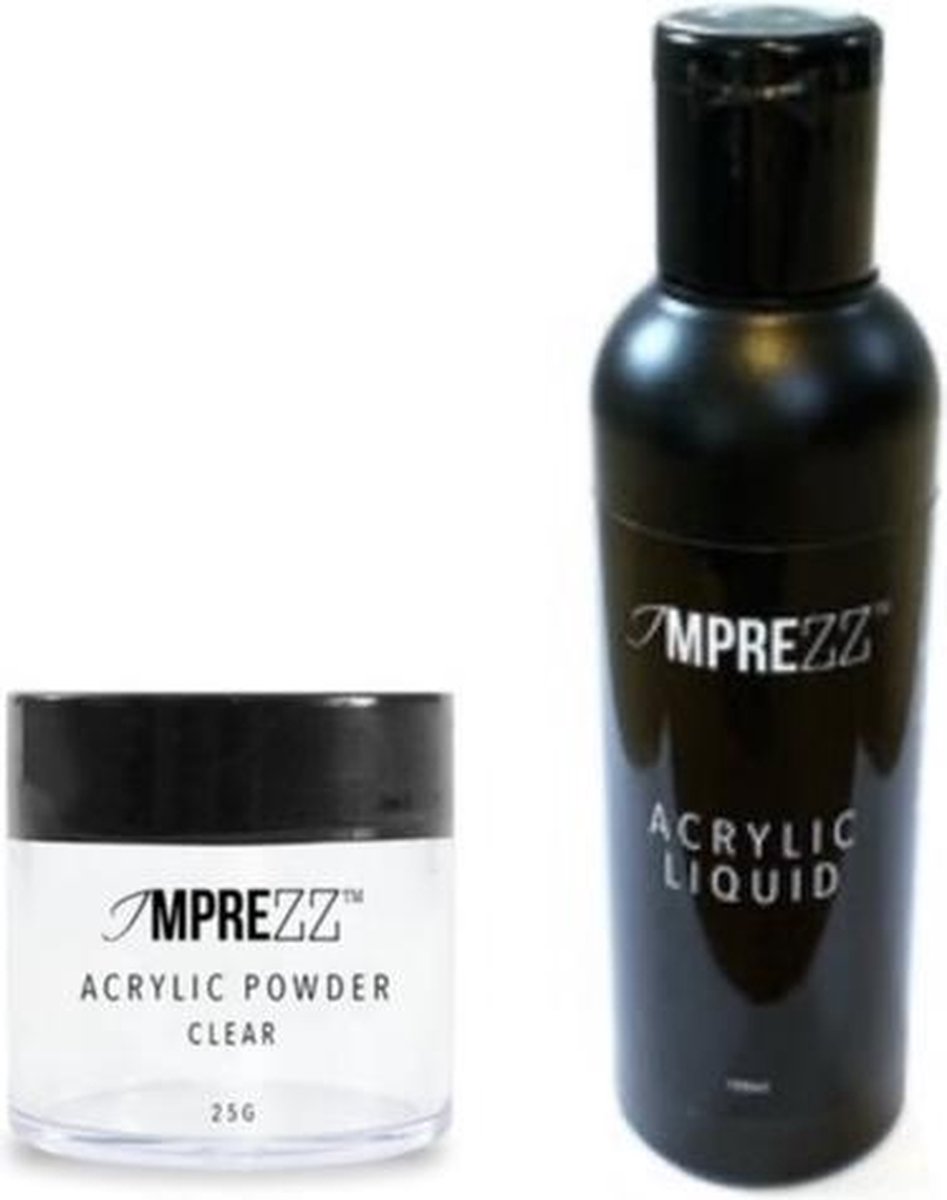 Goedkoopste GUAPÀ - Acryl Starterspakket Nagel verlenging - Acryl Vloeistof Acryl Poeder Clear