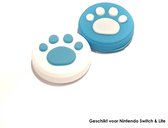 Thumb Grips | Thumb Sticks | Gaming Thumbsticks | Geschikt voor Nintendo Switch & Lite | 1 Set = 2 Thumbgrips | Hondenpootjes | Hondenpootjes | Blauw met Wit/Wit met Blauw