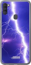 Samsung Galaxy A11 Hoesje Transparant TPU Case - Thunderbolt #ffffff