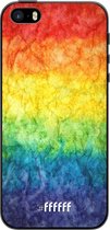 iPhone 5 Hoesje TPU Case - Rainbow Veins #ffffff