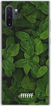 Samsung Galaxy Note 10 Plus Hoesje Transparant TPU Case - Jungle Greens #ffffff