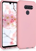 kwmobile telefoonhoesje voor LG Q60 - Hoesje voor smartphone - Back cover in mat roségoud