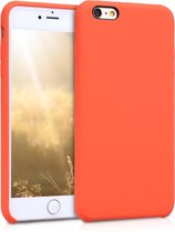 kwmobile telefoonhoesje voor Apple iPhone 6 Plus / 6S Plus - Hoesje met siliconen coating - Smartphone case in oranje
