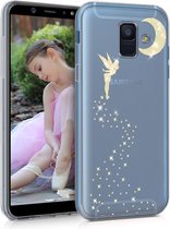 kwmobile telefoonhoesje voor Samsung Galaxy A6 (2018) - Hoesje voor smartphone - Glitterfee design
